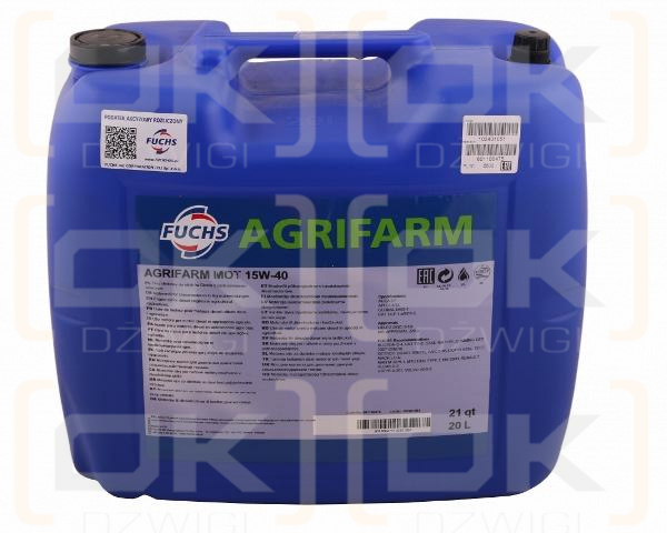 Olej Agrifarm MOT 15W40 20L Fuchs