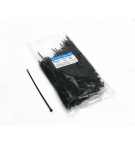 Opaski kablowe 2.5 x 120mm 200 szt w worku  czarne odporne na UV