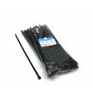 Opaski kablowe 4.6 x 200mm 100 szt w worku  czarne odporne na UV