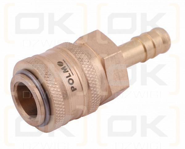 Szybkozłącze pneumatyczne P26 NW7.2 gniazdo pod wąż DN06mm POLMO ( sprzedawane po 5 )