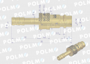 Szybkozłącze pneumatyczne P26 NW7.2 wtyczka pod wąż DN06mm POLMO  ( sprzedawane po 5 )
