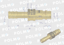 Szybkozłącze pneumatyczne P26 NW7.2 wtyczka pod wąż DN08mm POLMO  ( sprzedawane po 5 )
