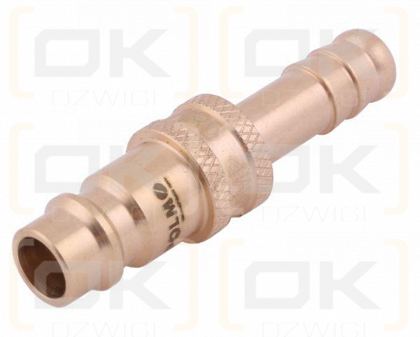 Szybkozłącze pneumatyczne P26 NW7.2 wtyczka pod wąż DN08mm POLMO  ( sprzedawane po 5 )