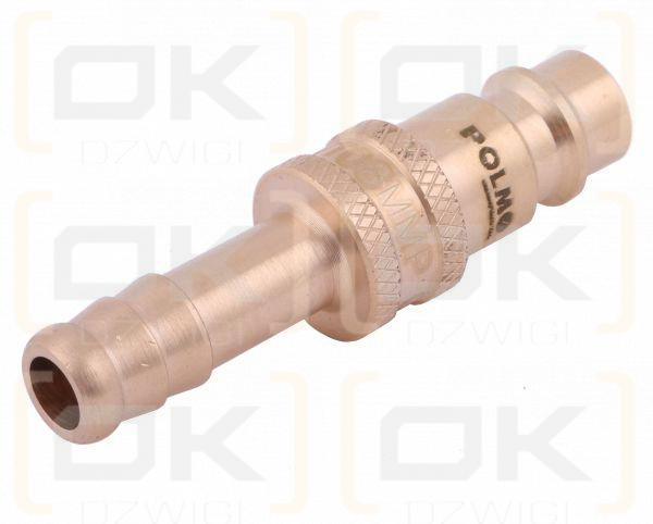 Szybkozłącze pneumatyczne P26 NW7.2 wtyczka pod wąż DN08mm POLMO  ( sprzedawane po 5 )