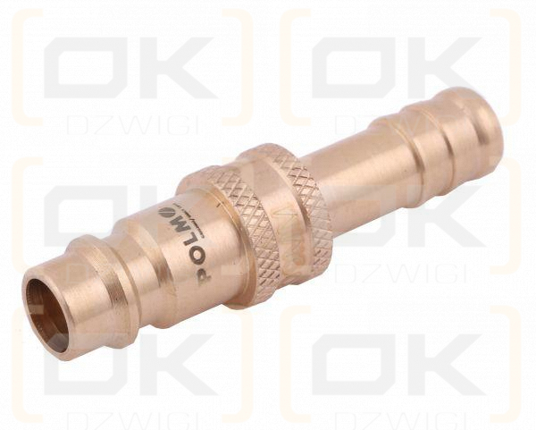 Szybkozłącze pneumatyczne P26 NW7.2 wtyczka pod wąż DN09mm POLMO  ( sprzedawane po 5 )
