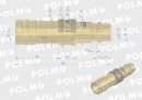 Szybkozłącze pneumatyczne P26 NW7.2 wtyczka pod wąż DN13mm POLMO  ( sprzedawane po 5 )