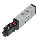 Válvula solenoide Parker VLITE 5/2; G1/4; SOL-SPR 24 VCC