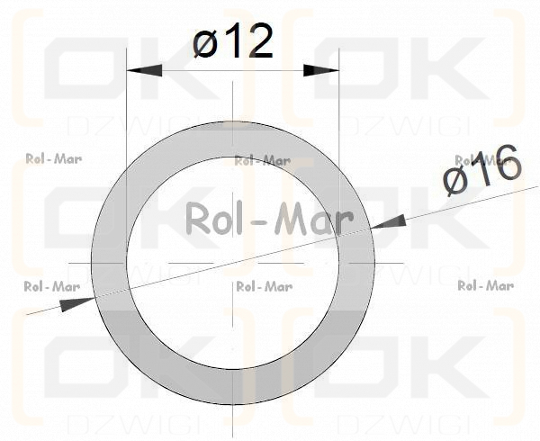 Wąż (przewód) tekalan ciśnienie robocze 12MP fi zew.16mm / fi wew.12mm   12*16 ( sprzedawane po 50 ) Polyurethane