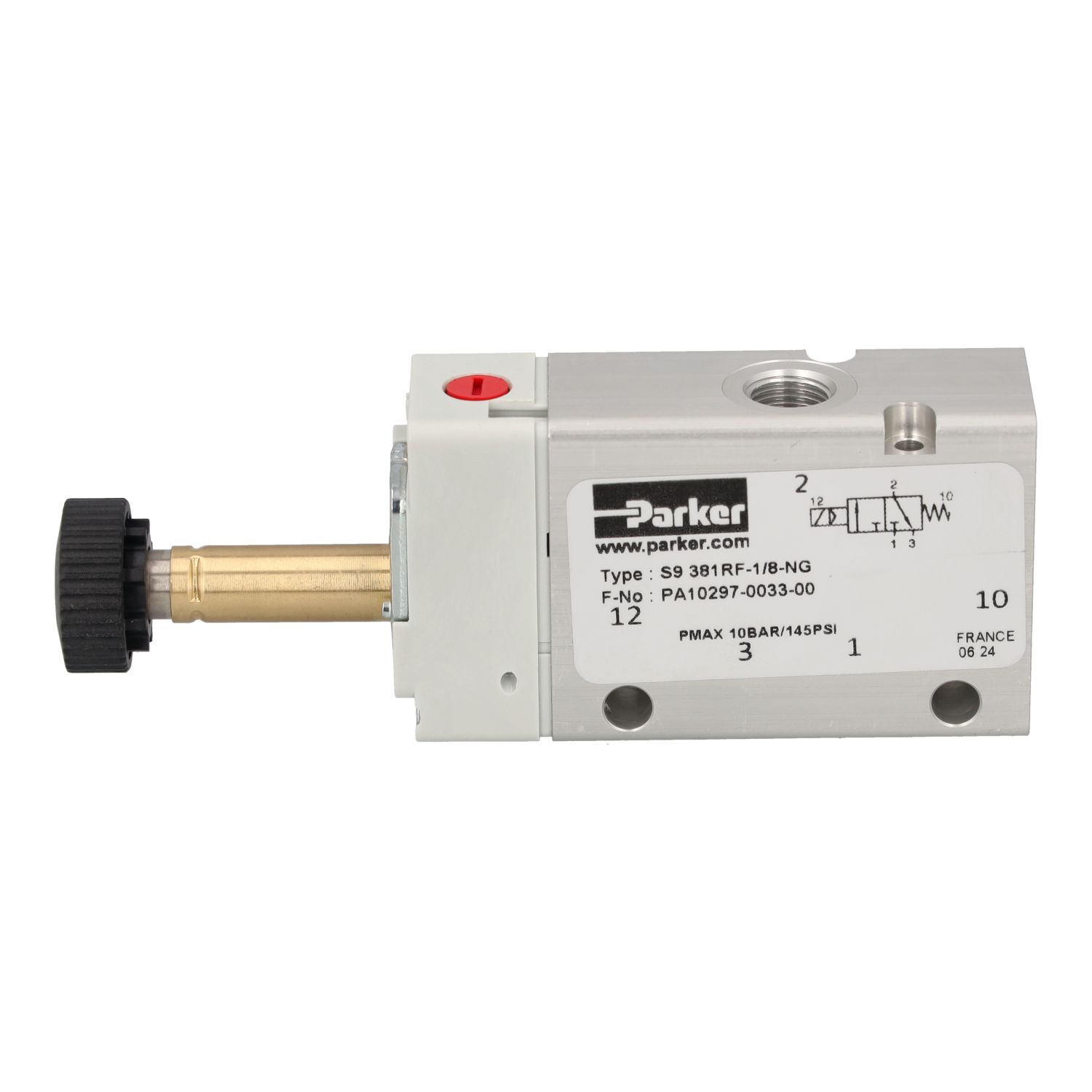 Elektrozawór pneumatyczny Parker ORIGA; 3/2; S9 381RF-1/8-NG