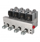 Multif. hydraulic bank MOD10 4f / 50 for dcr 24V PWM