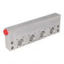 Mod10 4-polige Anschlussplatte -40mm