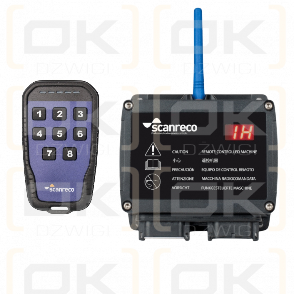 Scanreco Pocket G5-M19A Funkfernbedienung Ein/Aus, 8 Tasten, Modus A; 12/24 V DC
