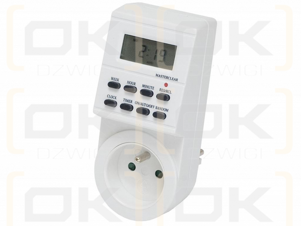 Programator gniazdkowy elektroniczny 7 Dniowy 230V