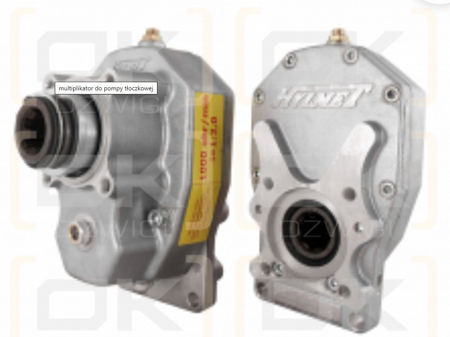 Multiplikator Hylmet 1:2 pompa tłoczkowa ISO
