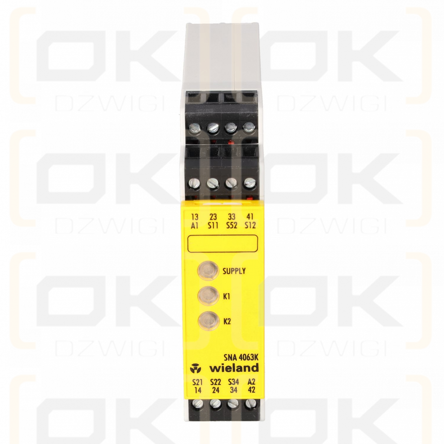 Safety relay, safety cat.: 4, SNA 4063K, safety contacts: 3, Uz: 230 V AC, Wieland