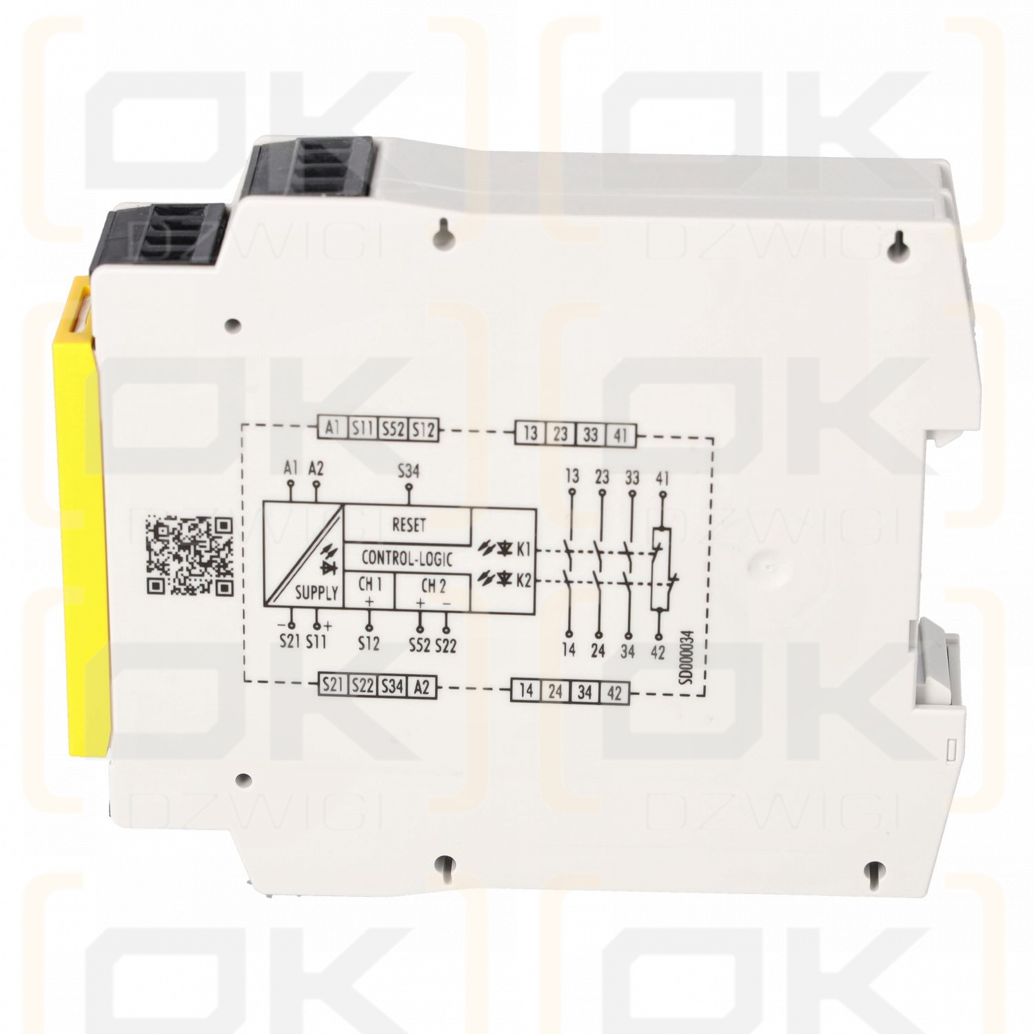 Safety relay, safety cat.: 4, SNA 4063K, safety contacts: 3, Uz: 230 V AC, Wieland