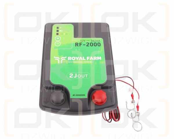 Elektryzator 2J bateryjno-sieciowy (uniwersalny) RF-2000 z zasilaczem ROYAL FARM