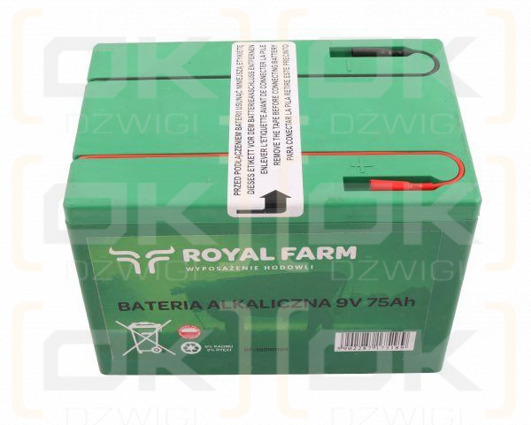 Bateria alkaliczna 75Ah 9V ROYAL FARM 201031002 do ECOSTOP