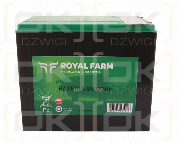 Bateria 90Ah 9V 6AS6 ROYAL FARM 201031012