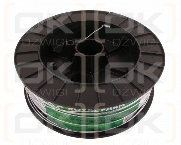 Drut (szpula) do pastucha ocynkowany fi 2.0 mm 500m ROYAL FARM RM-105010013