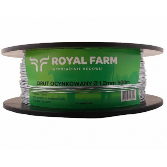 Drut (szpula) do pastucha 500m ocynkowany fi 1.2 mm ROYAL FARM RM-105010018
