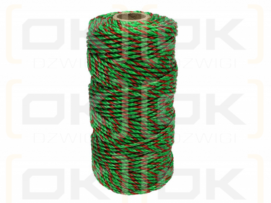 Оплетка для электрофехтования 2,5 мм, 3x0,20 мм SS зелено-оранжевый 100 м, Royal Farm
