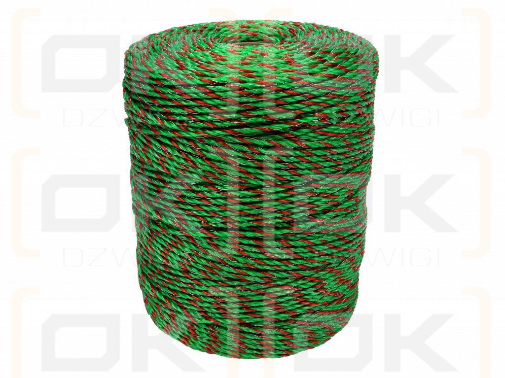 Оплетка для электрофехтования 2,5 мм, 3x0,20 мм SS зелено-оранжевый 400 м, Royal Farm