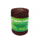 Тесьма для электрофехтования 3 мм, 3x0,20 мм SS черно-оранжевая 200 м, Royal Farm