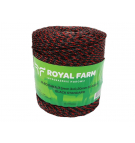 Тесьма для электрофехтования 3 мм, 3x0,20 мм SS черно-оранжевая 400 м, Royal Farm