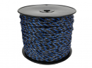 Тесьма для электрофехтования 3мм, 3x0,50мм SS черно-синяя 400м, Royal Farm