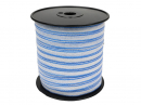 Лента для электроизгороди 12 мм, 4x0,15 мм SS бело-синяя 200 м, Royal Farm