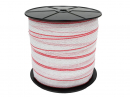 Лента для электроизгороди 40 мм, 3x0,25 мм Cu, 5x0,25 мм SS бело-красная 200 м, Royal Farm