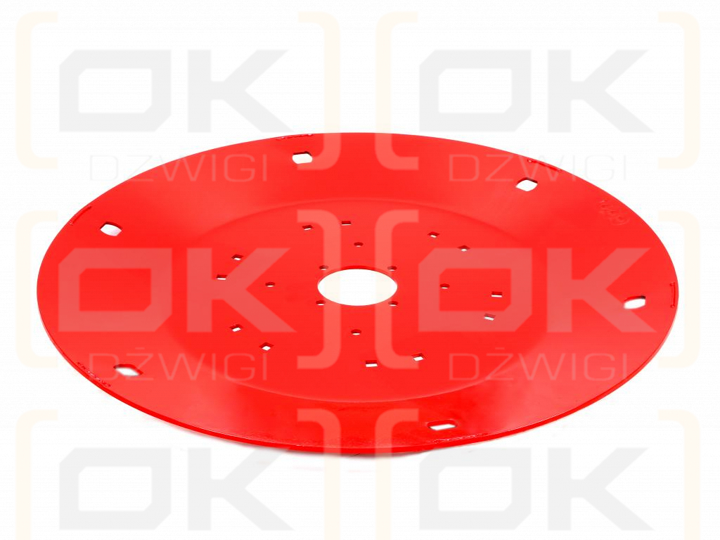 Working disc, Rotary mower 1.65 m thick, 4 mm square holes, Royal Farm