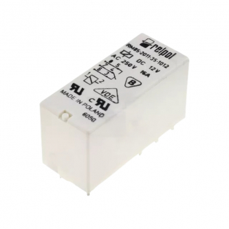 Przekaźnik miniaturowy elektromagnetyczny 12VDC RELPOL 16A/250VAC