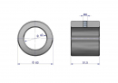 Tuleja stalowa wału dzielonego 63x40x52 otwór M8 Rozrzutnik