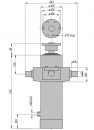 Cylinder przyczepa czteroczłonowy  CTS229/75/4/1600