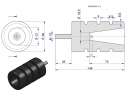 Resor. odbój gumowy śruba M10 wysokość 114mm prosty NR-188 Przyczepa