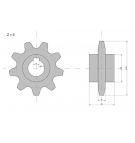 Koło górne podajnika pochyłego Z-9, O 40 mm  Claas