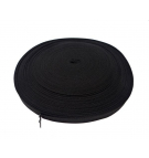 Osłona tekstylna do węży hydraulicznych L65 (szer.na płasko 65mm. śr.wew.36mm/śr.zew.38mm) Polypropylen. Czarna 50m