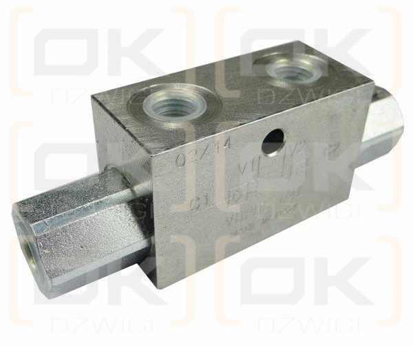 Twin check valve, VBPDE 1/4" controlled
