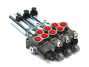 Rozdzielacz hydrauliczny (80 l/m) 3 sekc.ster. Ręczno elektryczne 12 DC