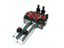 Rozdzielacz hydrauliczny (80 l/m) 2 sekc. ster. ręczno elektryczne 24 VDC