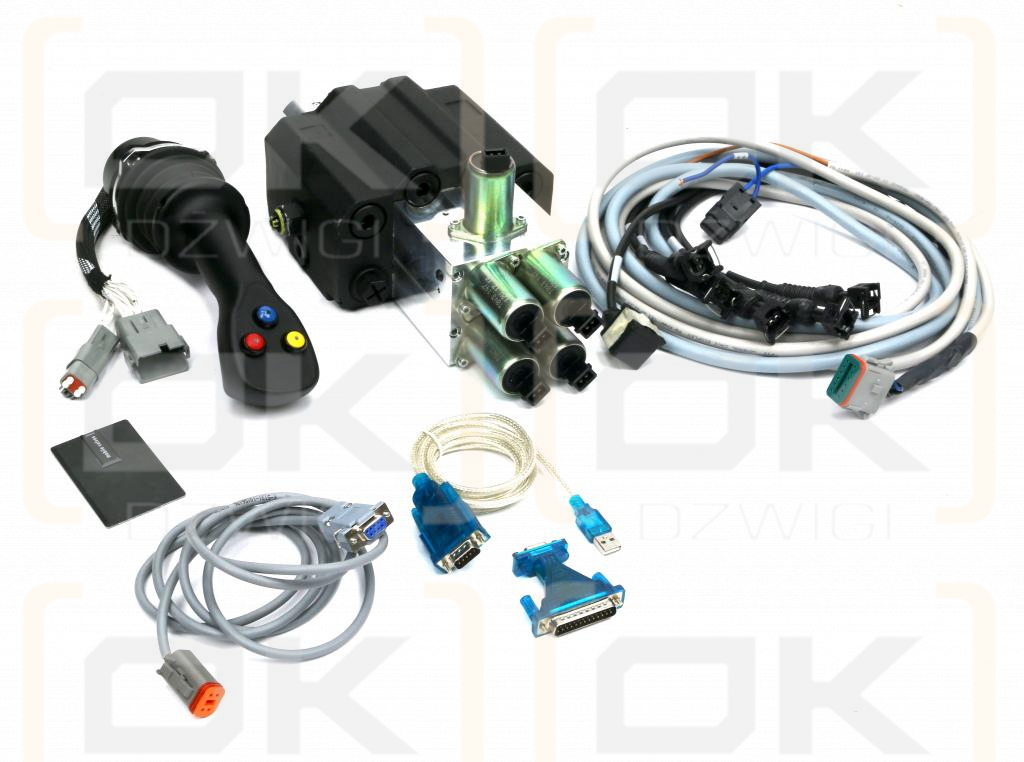 Proporcjonalny rozdzielacz hydrauliczny do ładowaczy czołowych LS (Load Sense) 2-sek. max przepływ 90L 1-sekcja pływająca - sterowany elektrycznie