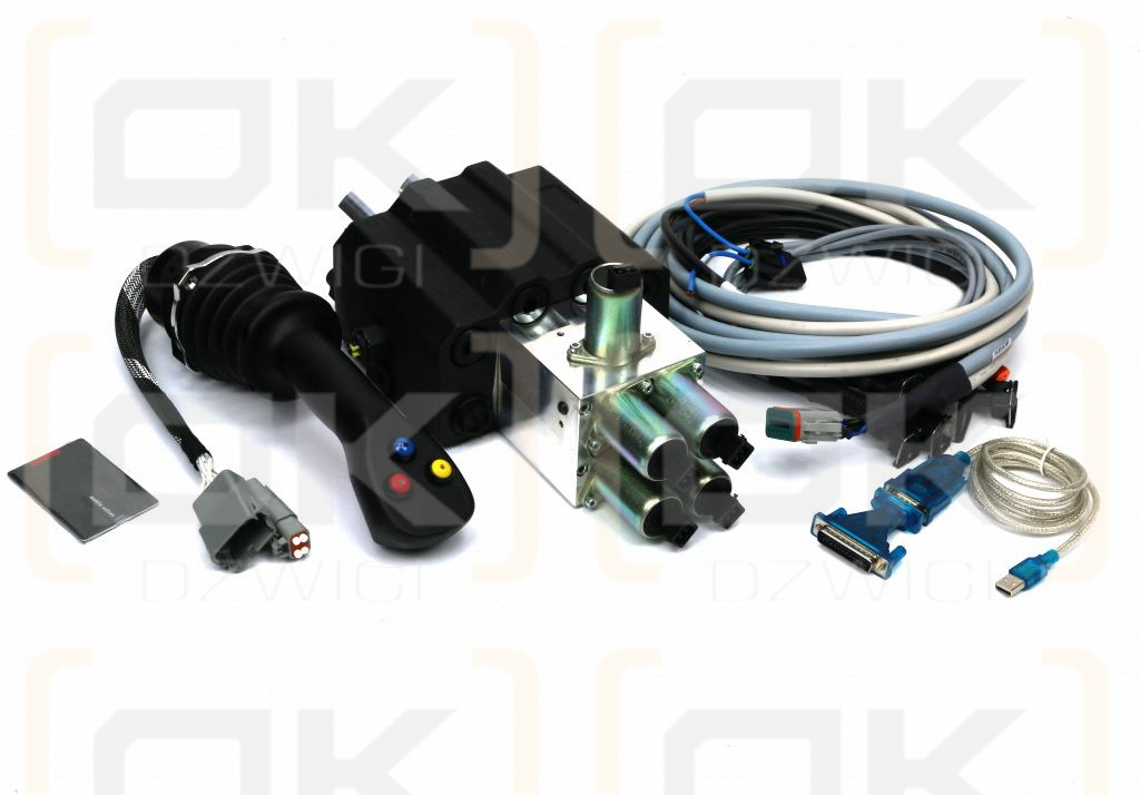 Proporcjonalny rozdzielacz hydrauliczny do ładowaczy czołowych LS (Load Sense) 2-sek. max przepływ 90L 1-sekcja pływająca - sterowany elektrycznie