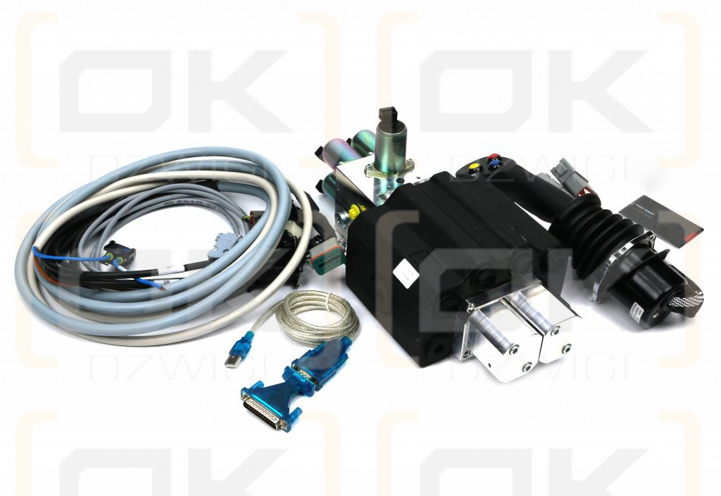 Proporcjonalny rozdzielacz hydrauliczny do ładowaczy czołowych LS (Load Sense) 2-sek. max przepływ 90L 1-sekcja pływająca - sterowany elektrycznie