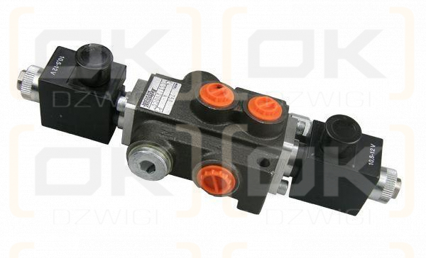 Rozdzielacz hydrauliczny jednosekcyjny sterowany elektrycznie 50L