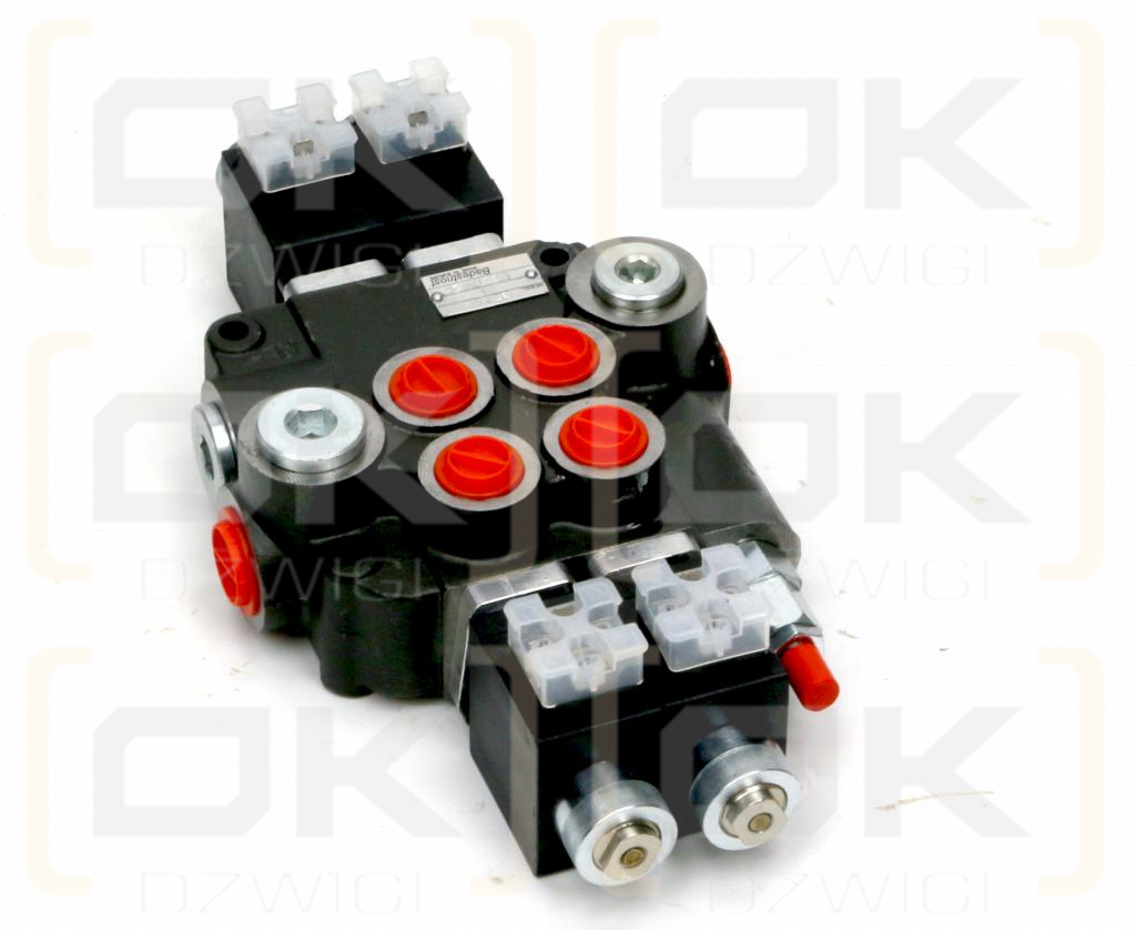 Rozdzielacz hydrauliczny 2-sekcyjny sterowany elektrycznie (12V) 80L