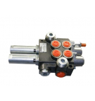 Rozdzielacz hydrauliczny dwusekcyjny (2) 40L sterowany joystickiem (na linki)