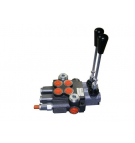 Rozdzielacz hydrauliczny dwusekcyjny z zatrzaskami (2) 40L