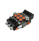 Rozdzielacz hydrauliczny trzysekcyjny sterowany elektrycznie 50L